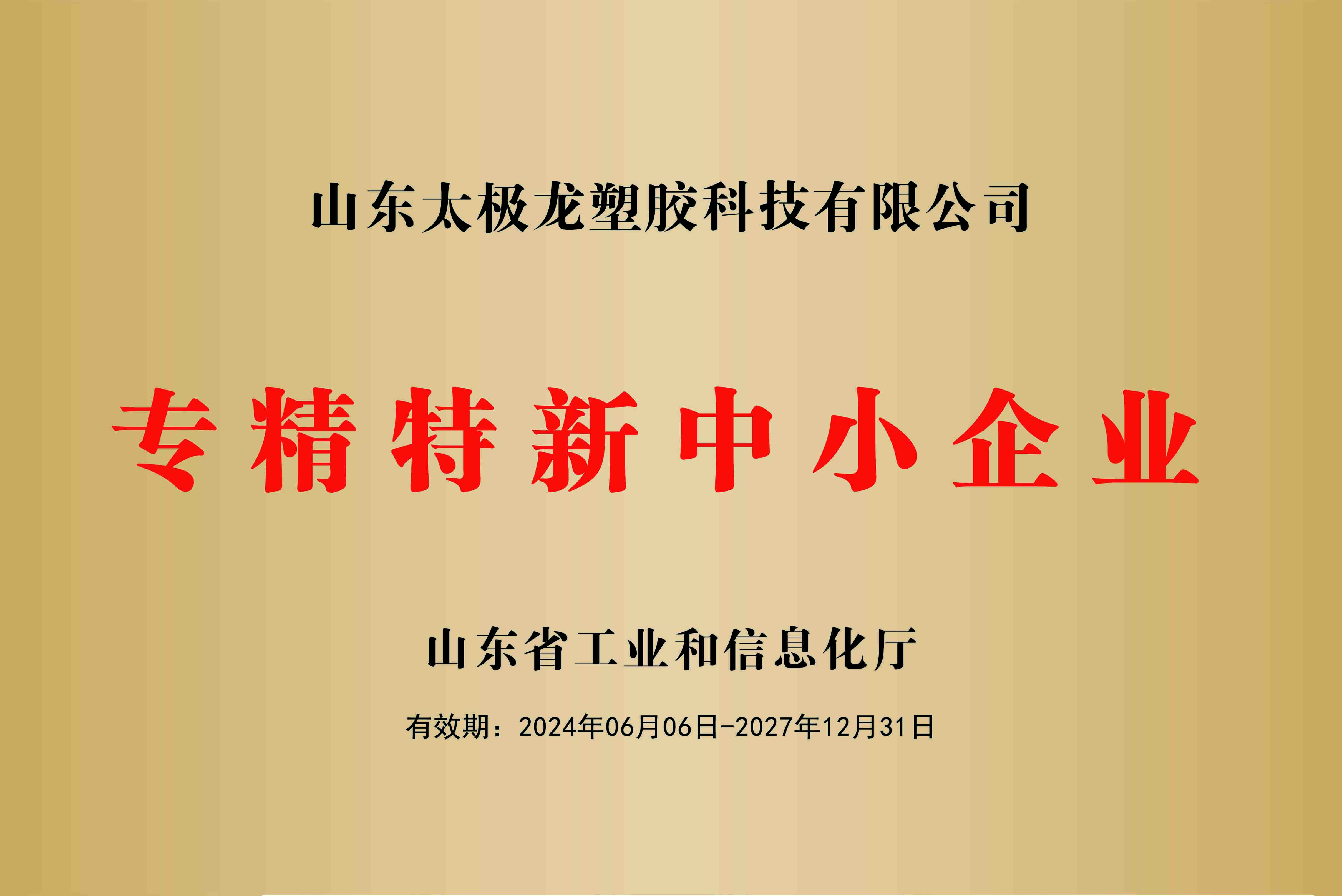 專(zhuān)精特新中小企業(yè)